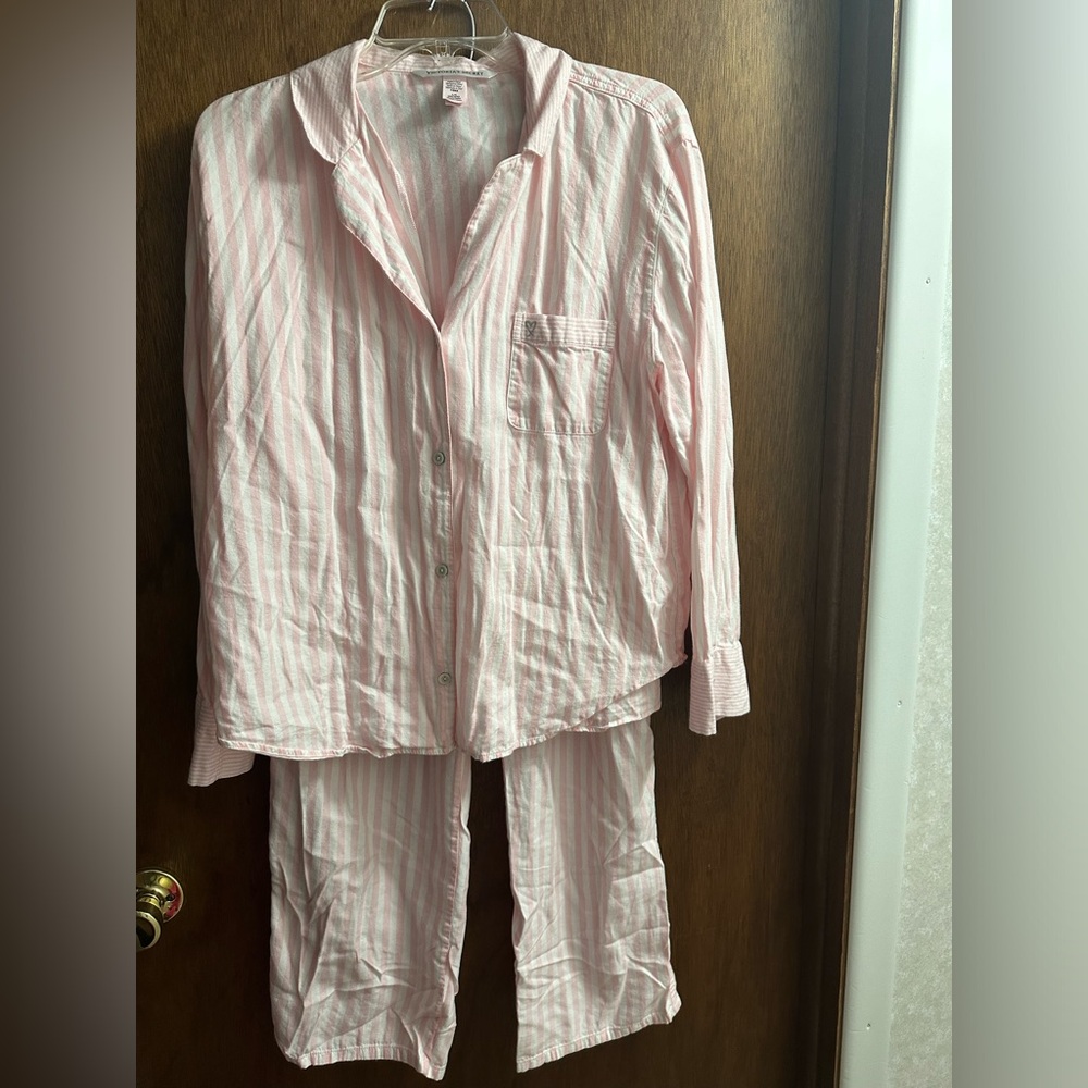 Victoria's Secret Pink Striped Pajama Set
